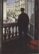 Gustave Caillebotte Young man at his window Spain oil painting artist